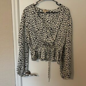 Animal print blouse